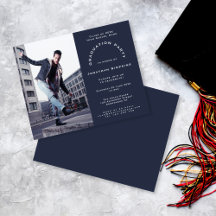Einladung der Foto Navy Graduation Party