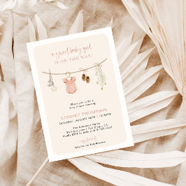Einladung der Girl-Baby-Dusche, Boho Girl-Babydusc
