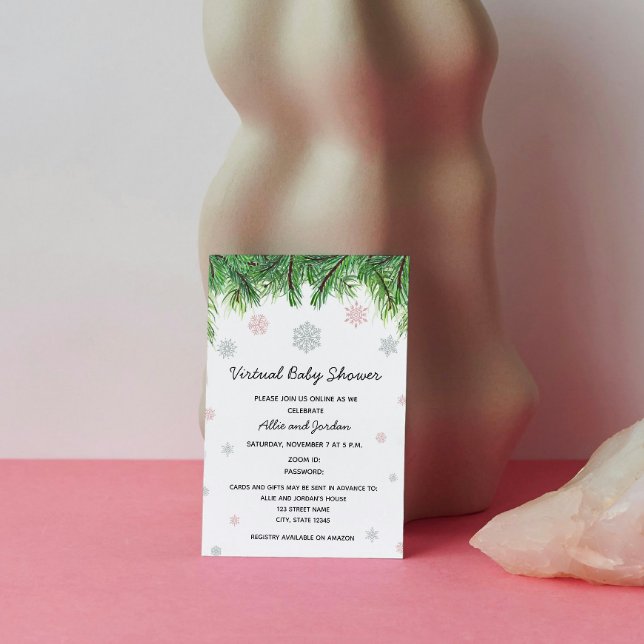 Einladung der Girl Winter Baby Dusche (Von Creator hochgeladen)