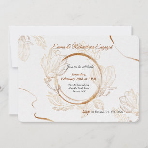 Einladung der Golden Ring Engagement Party