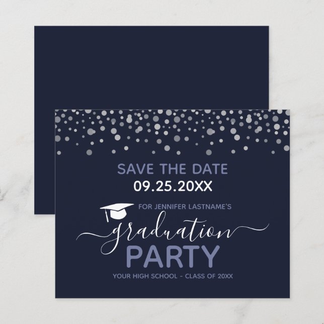 Einladung der Graduiertengruppe Save the Date (Vorne/Hinten)