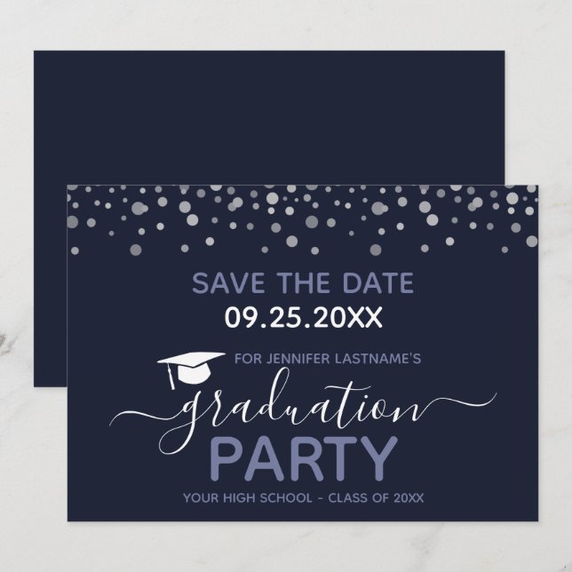 Einladung der Graduiertengruppe Save the Date (Vorne/Hinten)