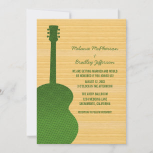 Einladung der Green Country Gitarre zur Hochzeit