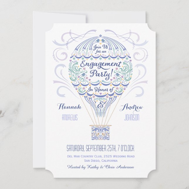 Einladung der Heißluftballon-Gruppe II (Vorderseite)