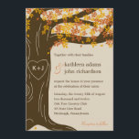 Einladung der Hochzeit im Herbst Oak Tree<br><div class="desc">Mit einem wunderschönen Eichenbaum, der Ihre Liebe symbolisiert, wird diese Hochzeitskollektion von Oak Tree Ihre Freunde und Familie bezaubern und sie zur Feier Ihres romantischen Festes einladen. Matching Komponenten auf berryberrysweet.com Erhältlich in grün für Sommerhochzeiten und orange für Herbsthochzeiten. Matching Save the Date Card: Matching Dankeschön Card: Matching Fevor Sticker:...</div>