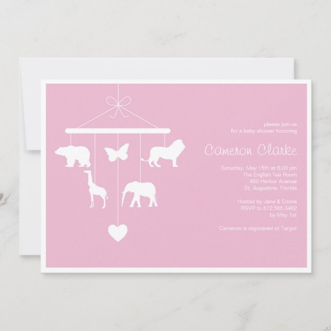 Einladung der Kinderdusche (Vorderseite)