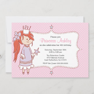 Einladung der kleinen Prinzessin - Rosa