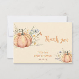 Einladung der kleinen Pumpkin Baby Dusche | Herbst
