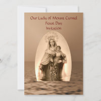 Einladung der Lady of Mount Carmel Fest Day