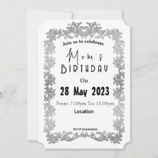 Einladung der Mama zum Geburtstag