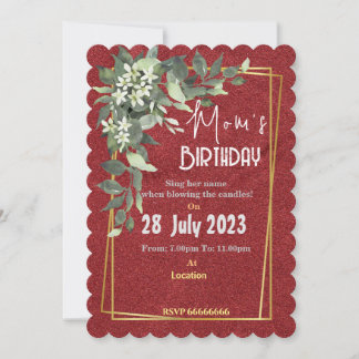 Einladung der Mama zum Geburtstag