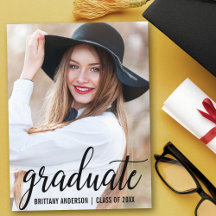 Einladung der Modernen Foto Graduation Party B