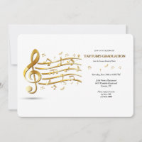 Einladung der Musiknoten zur Graduiertengruppe