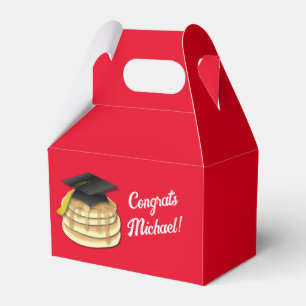 Einladung der Pancake Brunch Graduation Party Geschenkschachtel