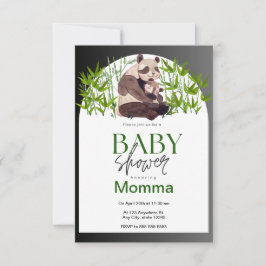 Einladung der Panda Baby Shower