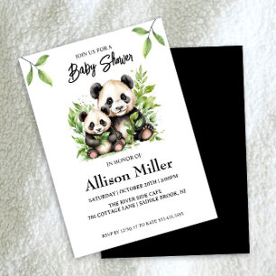 Einladung der Panda Baby Shower
