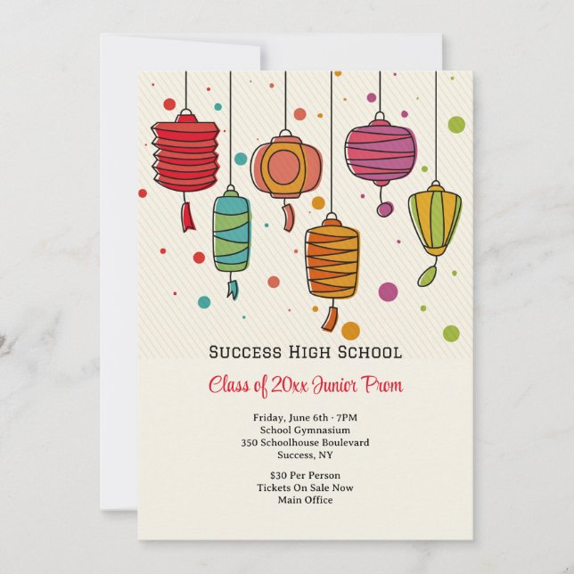 Einladung der Papiersäulen (Vorderseite)