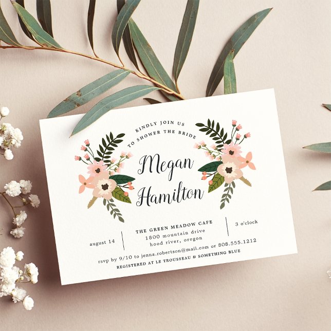 Einladung der Peach Meadow Bridal Dusche (Von Creator hochgeladen)