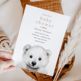 Einladung der Polar Bear Baby Dusche