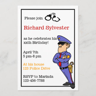 Einladung der Polizei zur Geburtstagspartei