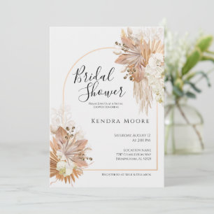 Einladung der Pompas Gras-Rahmen-Babydusche