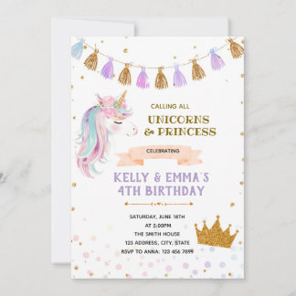 Einladung der Prinzessin zum gemeinsamen Geburtsta