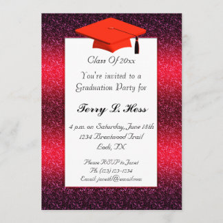 Einladung der Red Graduation Party