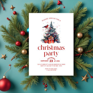 Einladung der Red Robin Christmas Tree Holiday Par