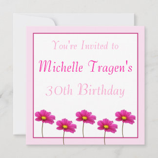 Einladung der rosa Flora