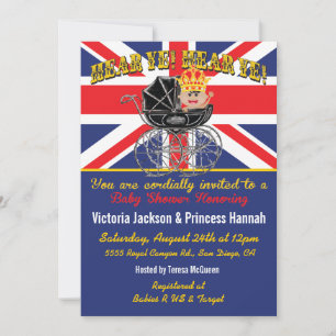 Einladung der Royal African American Baby Shower