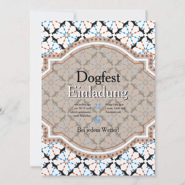 Einladung der Schäferhunde (Rückseite)