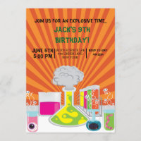 Einladung der "Science Birthday Party"