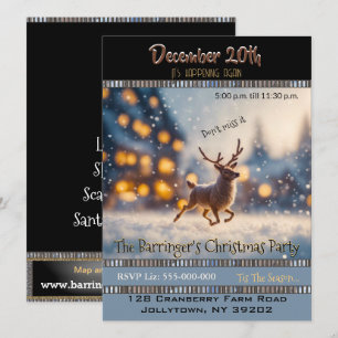 Einladung der Snowy Deer Jährliche Feier