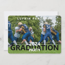 Einladung der Team Sport Foto Graduation Party