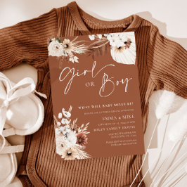 Einladung der Terracotta Girl or Boy Gender