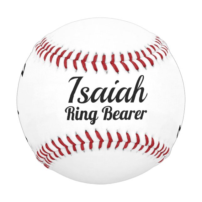 Einladung der Trägerring - Personalisierter Baseba Baseball (Vorderseite)