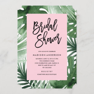Einladung der Tropics Bridal Dusche