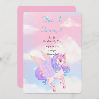 EINLADUNG DER UNICORN BIRTHDAY