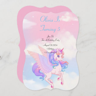 EINLADUNG DER UNICORN BIRTHDAY