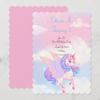 EINLADUNG DER UNICORN BIRTHDAY