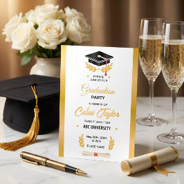 Einladung der von Hand gezeichnet Gradient Graduat