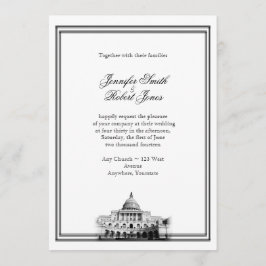 Einladung der Washington DC Hochzeit in Urlaubsort