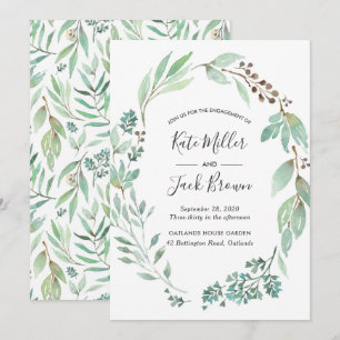 Einladung der Watercolor Greenerity Party