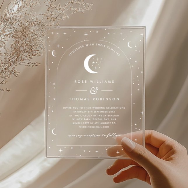 Einladung der White Celestial Arched Wedding (White Celestial Arched Wedding Invitation)
