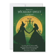 Einladung der Wicked Baby Shower | Elphaba & Glind