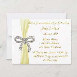 Einladung der Yellow Diamond Bow-Engagement-Partei