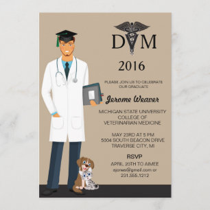 Einladung des Abschlusses der Veterinärschule Ma