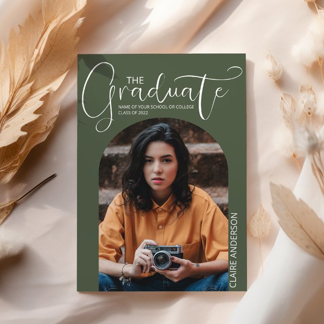 Einladung des Abschlusses "Graduate Arched Foto" (Von Creator hochgeladen)