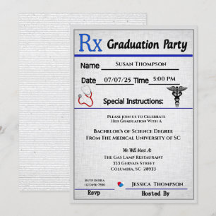 Einladung des Abschlusses zur ärztlichen Verschrei