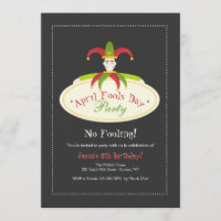 Einladung des Aprilscherzes Tages